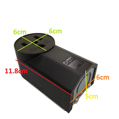 Surer No.182 NEMA 6-50R Power Outlet, Surface Mount (50A 250V) 2P 3-Wire Grounding Receptacle