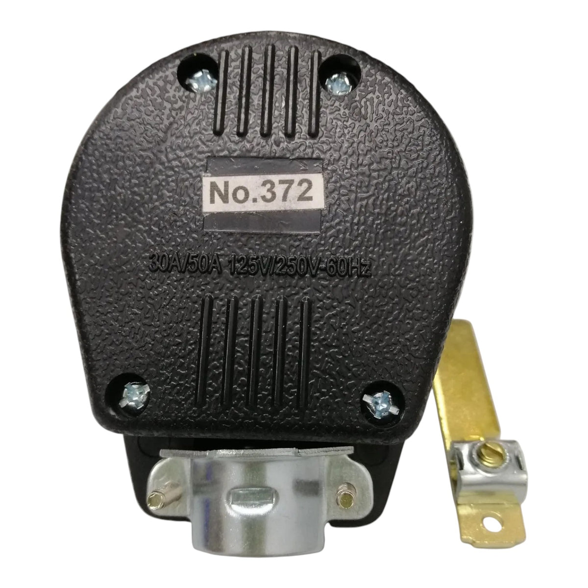 Surer No.371 NEMA 10-50P Non-Grounding Right Angle Plug 50A 250V 3P 3Wire I Electx Electrical Supply