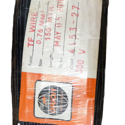 ACME & MARTON TF Wire 18 0.75mm Stranded black electrical wire pack with label