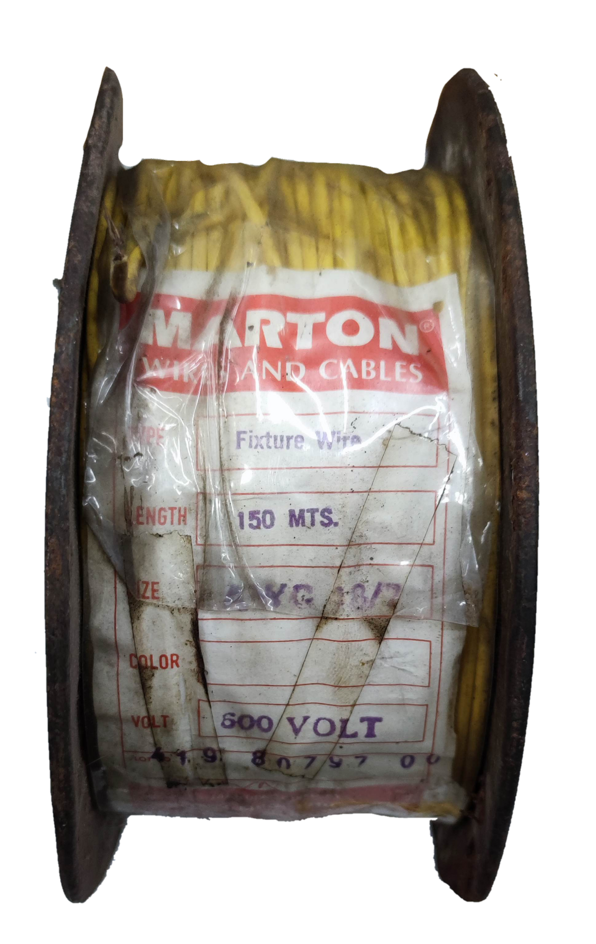 ACME & MARTON TF Wire 18 0.75mm Stranded yellow electrical wire spool 150 meters length