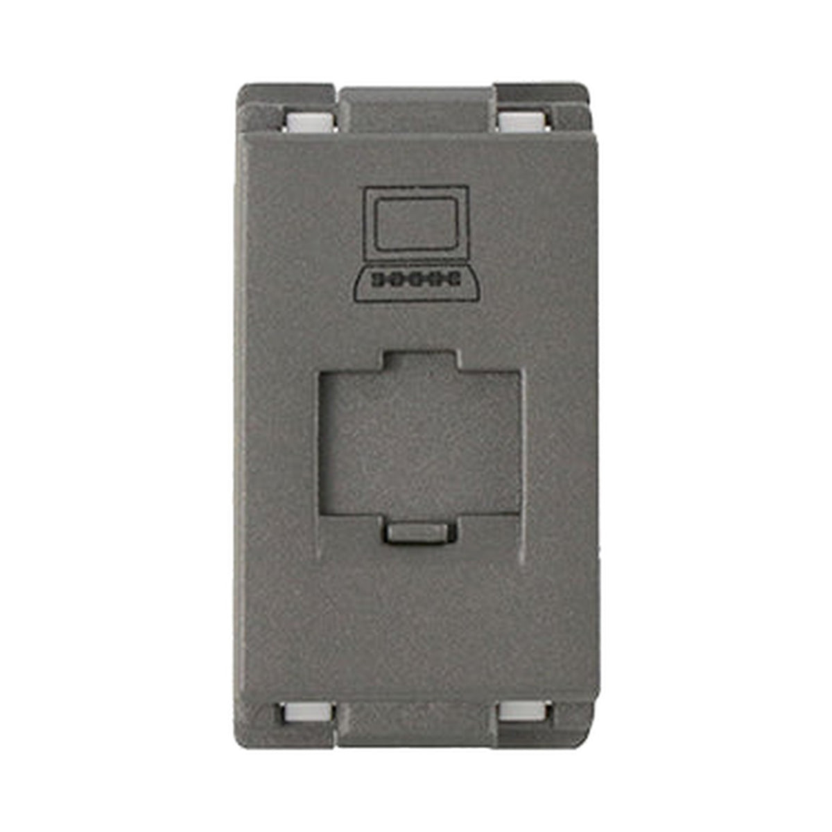 T&J RJ45 CAT6 Computer Module W8211PC Matt Gray