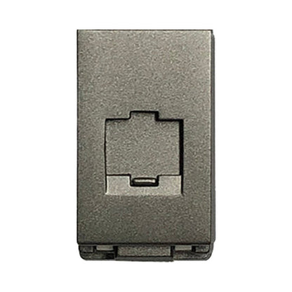 T&J RJ45 CAT6 Data Socket Module W8211PC Champagne Gray