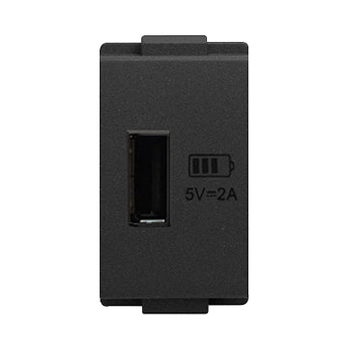 T&J USB Module 2A 5V DC W8301USBA Matt Black