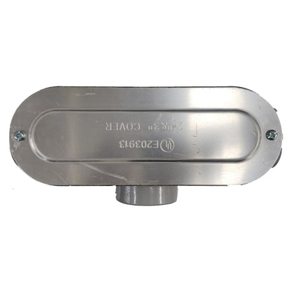Metallic cover with branding on a white background