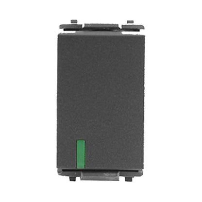 T&J 1 Way 16AX 250V Switch Matt Black W2711 SBL