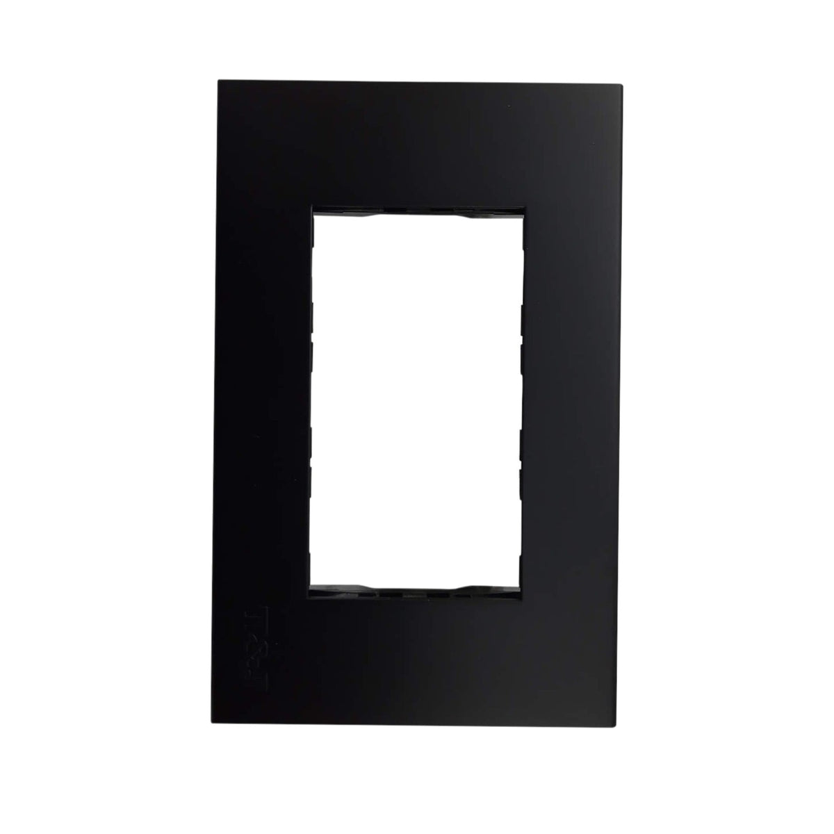 T&J 3 Gang Plate with Mounting Bracket Matt Black W1113-HSBL