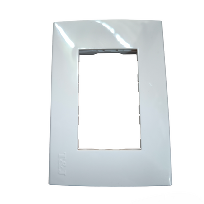 T&J wide series plate cover white for power points switches and plugs with smooth finish