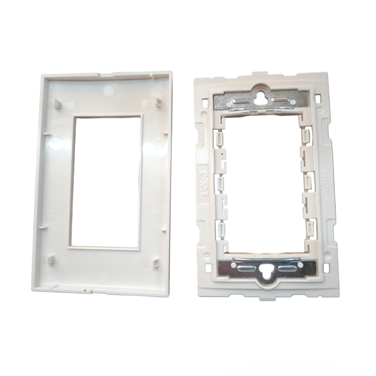 T&J wide series plate cover white for power points switches and plugs installation frame