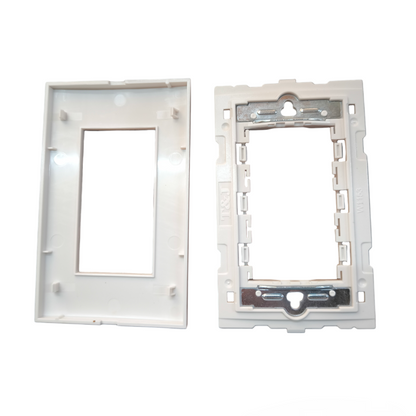 T&J wide series plate cover white for power points switches and plugs installation frame