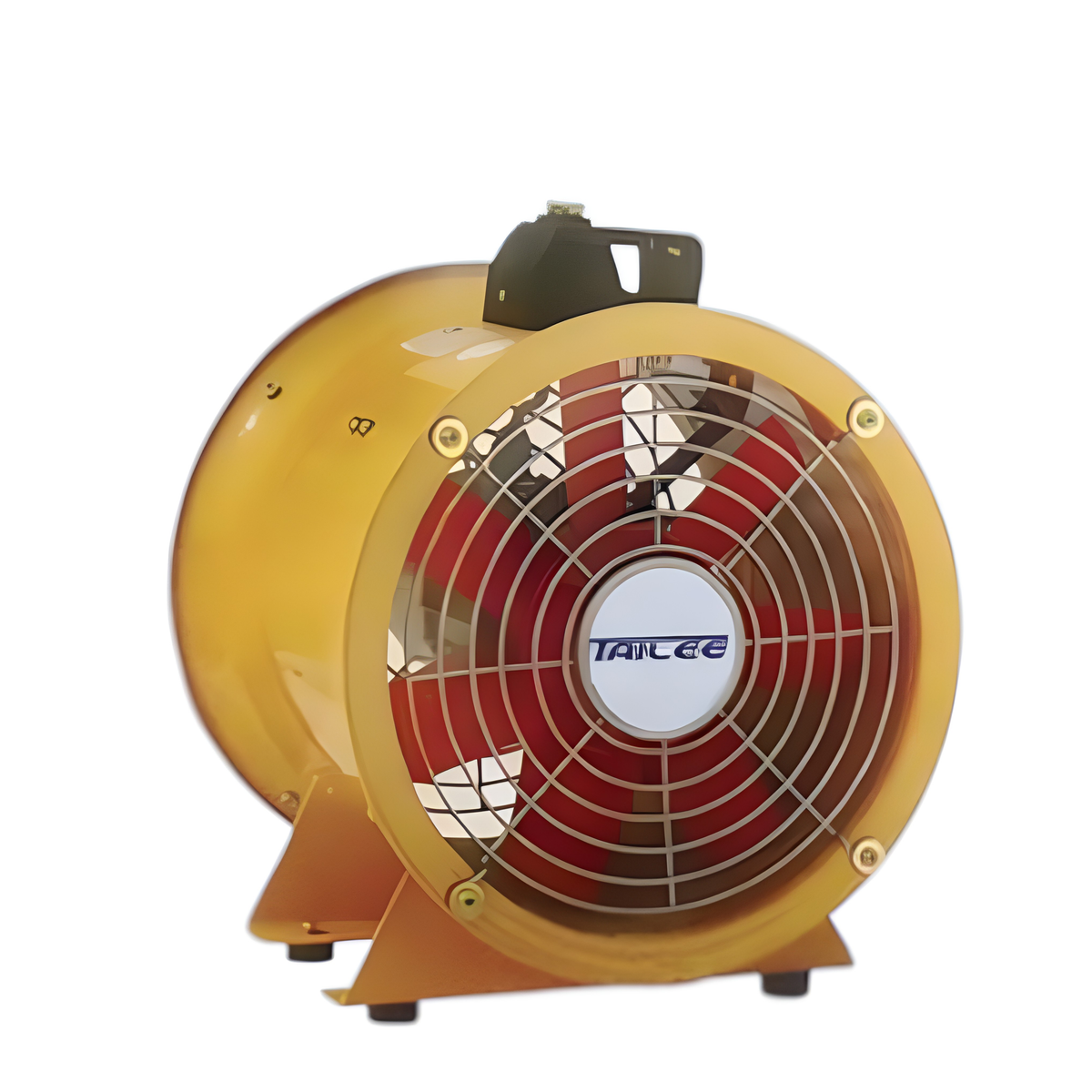 Tailee 16 Inches Portable Ventilator Fan with red blades and yellow casing for efficient airflow