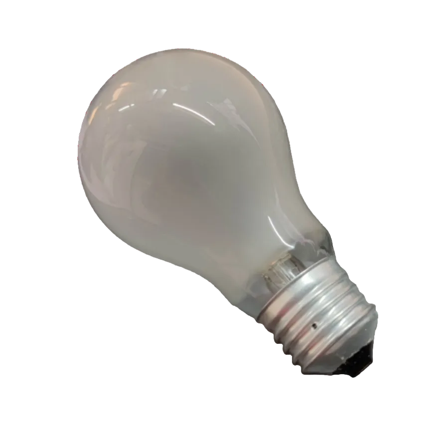 Light bulb on a white background