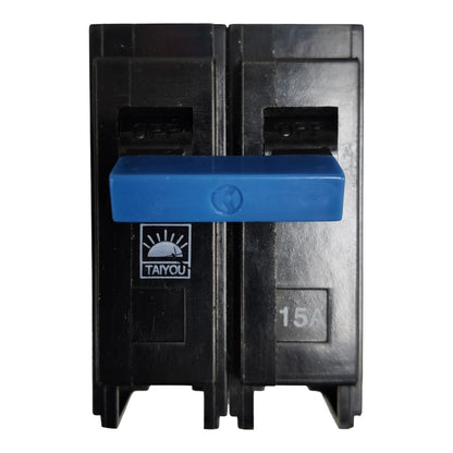 Taiyou 15A 2 Pole Circuit Breaker Plug-in Type Taiyou, 15A 2P Plug in