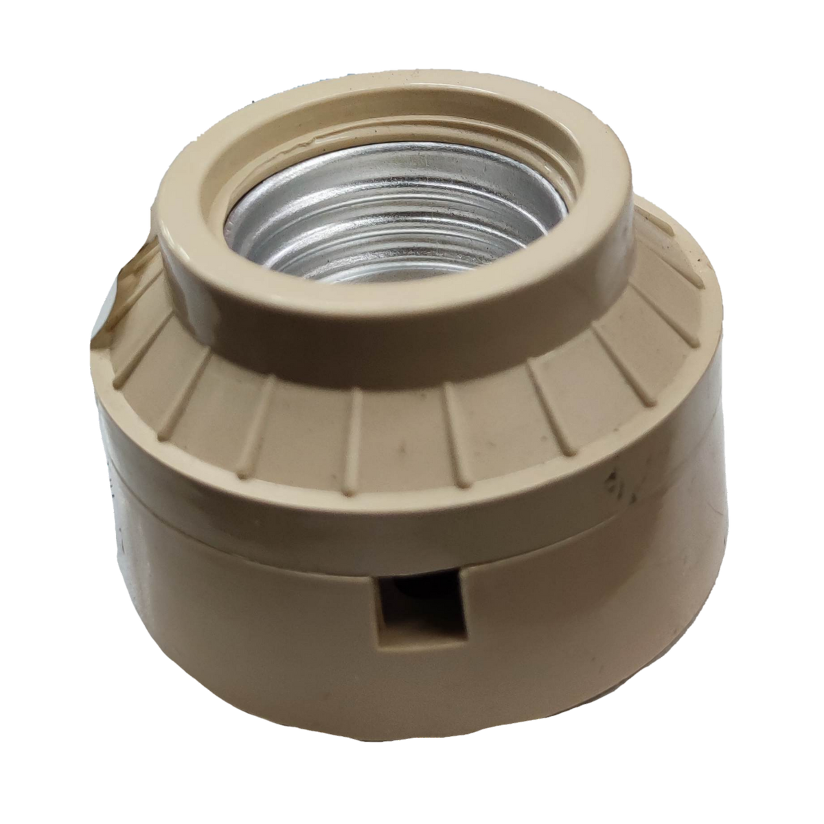 Taiyou 2x2 E27 Socket PVC 4A 220V lighting installation accessory in beige color