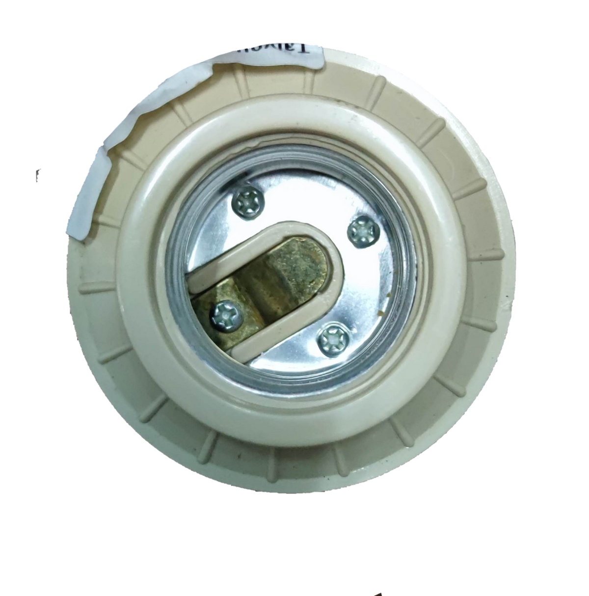 Taiyou 2x2 E27 Socket PVC 4A 220V white lighting installation accessory with metal contacts