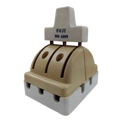 Taiyou 30A 3PDT 600V Switch Porcelain, 3 Pole Double Throw