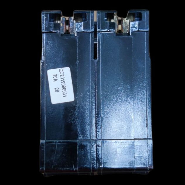 Taiyou Circuit Breaker 20A 2 Pole Plug-in electrical component in black for circuit protection