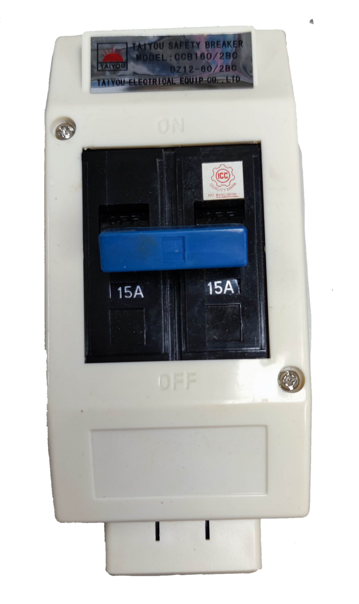 Taiyou Circuit Breaker with Plastic Enclosure and Universal Outlet 70A