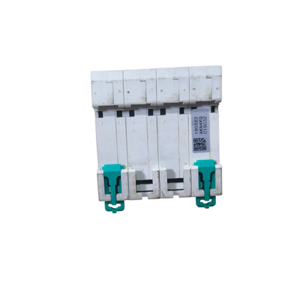 Electrical breaker panel with multiple circuits on a white background Tengen 32A 4Pole Miniature Circuit Breaker 6KAIC 220V 60HZ TGB1N-63 32A4P Electx Electrical SUpply