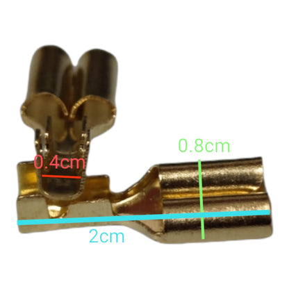 Local Terminal Lugs Connector 3.5mm Wire 7mm Head Male Female Spade