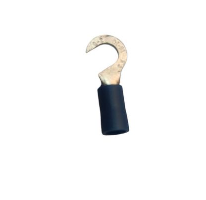 Terminal Lugs Hook Type with metal hook and insulated black sleeve for electrical circuitry parts