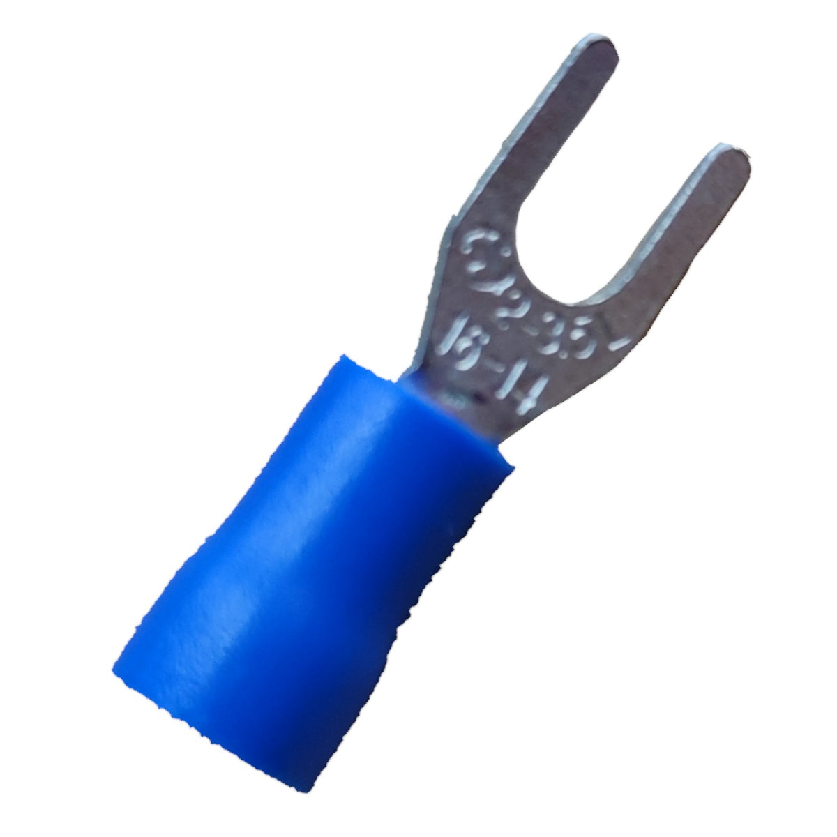 Y Type Terminal Lugs Blue Insulation 3.5mm for Electrical Wiring