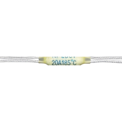 Thermistor with temperature rating on a white background