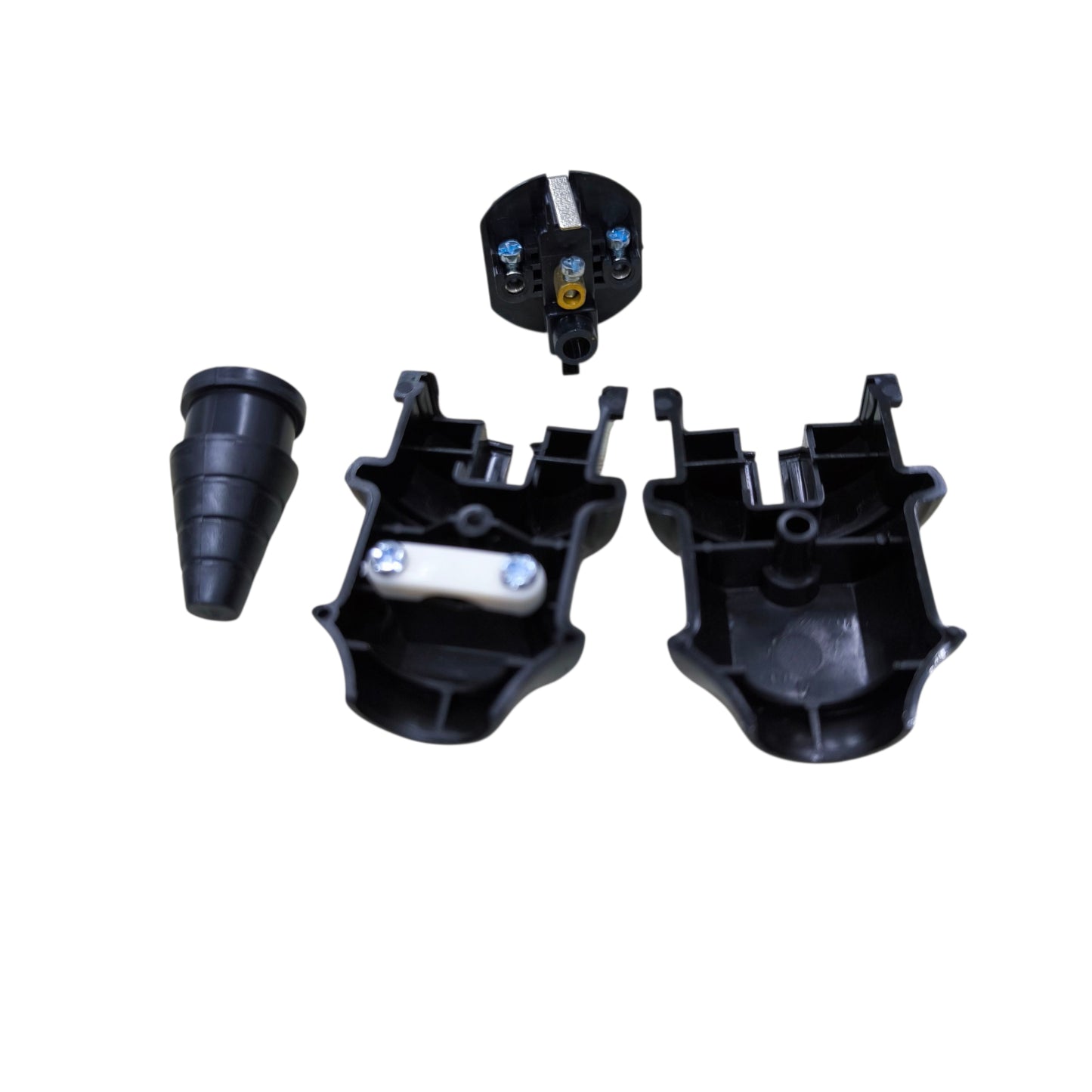 Type E/F CE 7/7 Plug 16A 220V Black Type E or Type F Schuko CE 7/4