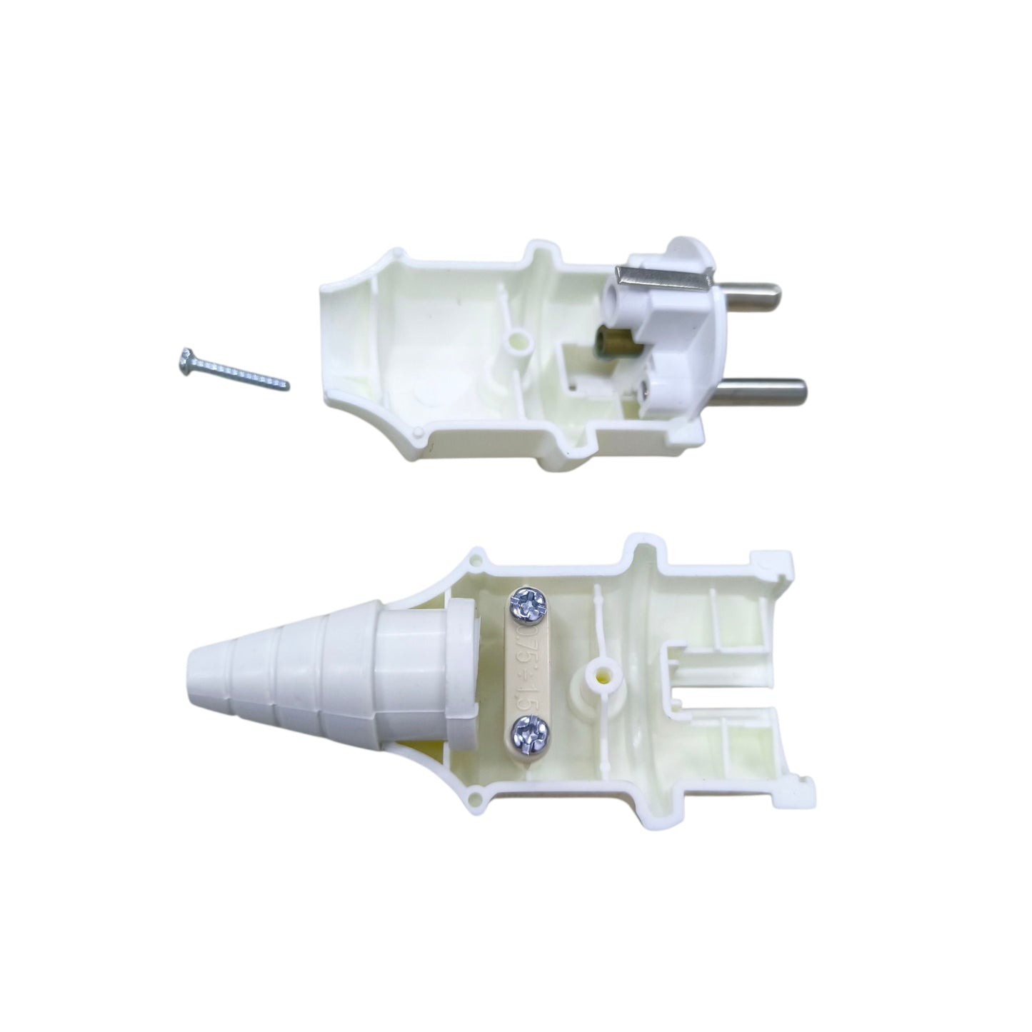 Type E/F CE 7/7 Plug 16A 220V White Type E or Type F Schuko CE 7/4
