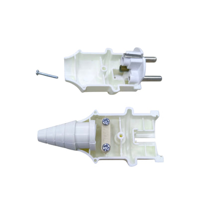 Type E/F CE 7/7 Plug 16A 220V White Type E or Type F Schuko CE 7/4