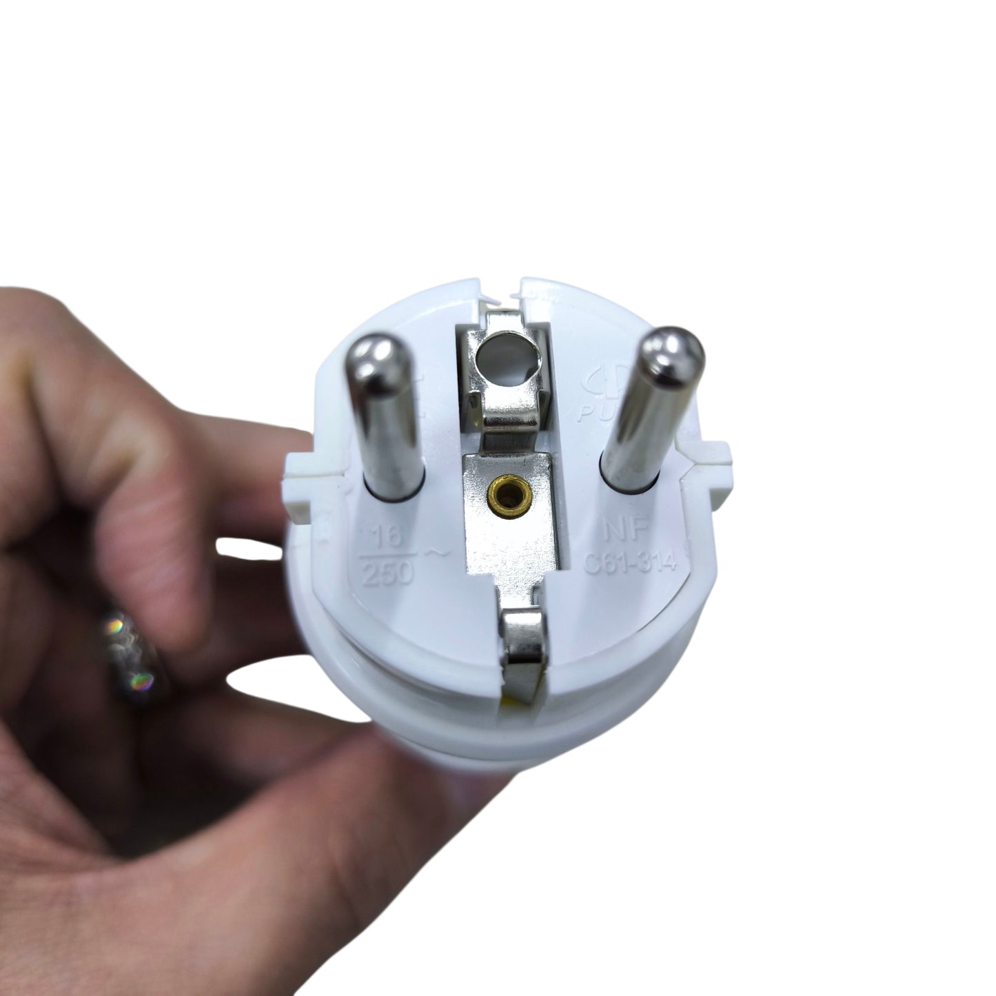 Type E/F CE 7/7 Plug 16A 220V White Type E or Type F Schuko CE 7/4