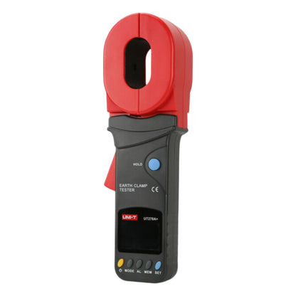 Red and black clamp meter on a white background UNI-T Digital Clamp Type Insulation Tester 40A 600V UT278A+ Digital Resistance Tester Electx Electrical SUpply