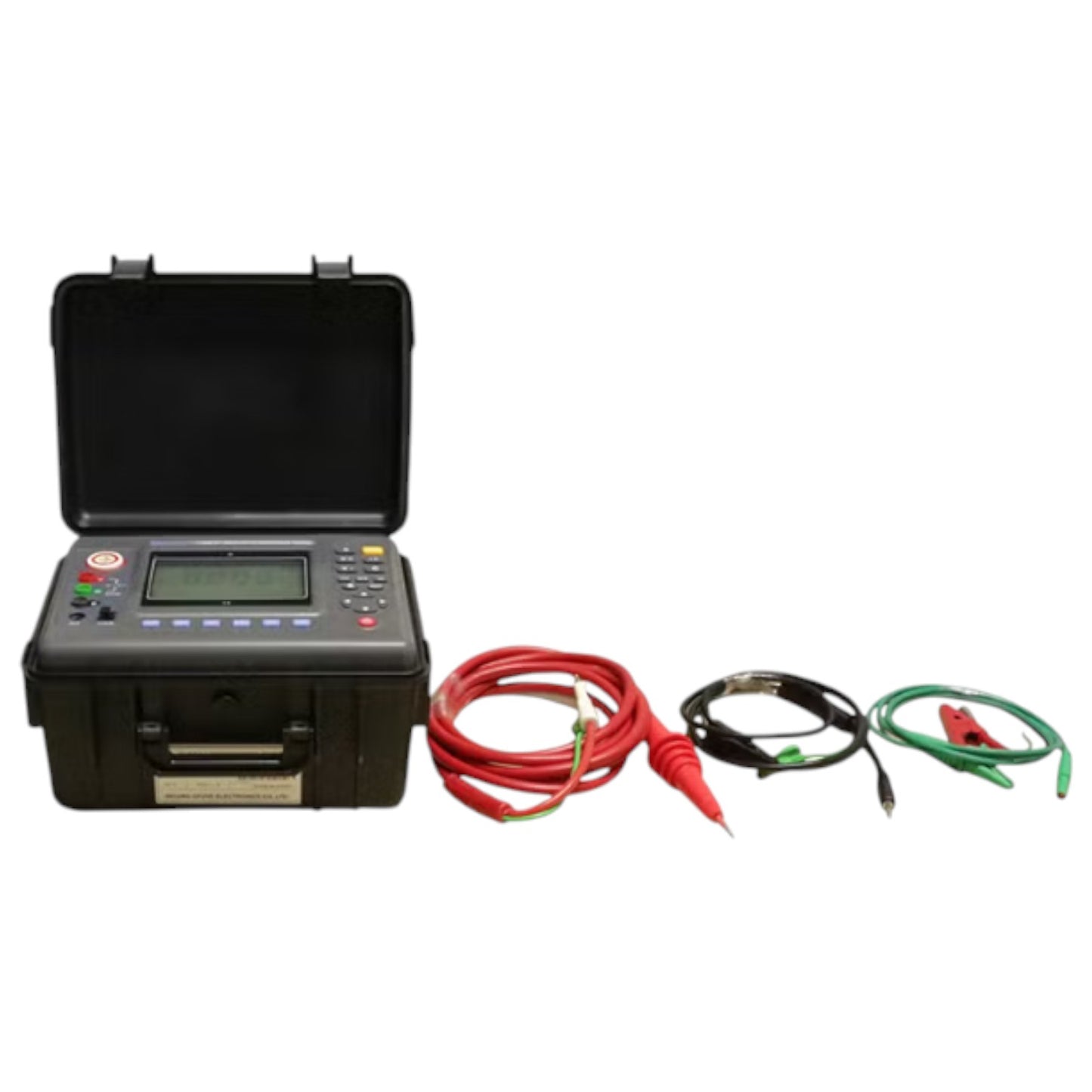 Portable electrical testing device with cables on a white background UNI-T Digital Insulation Tester Rated 10KV UTG-T3630 HV Test Set Resistance Tester Electx Electrical Supply