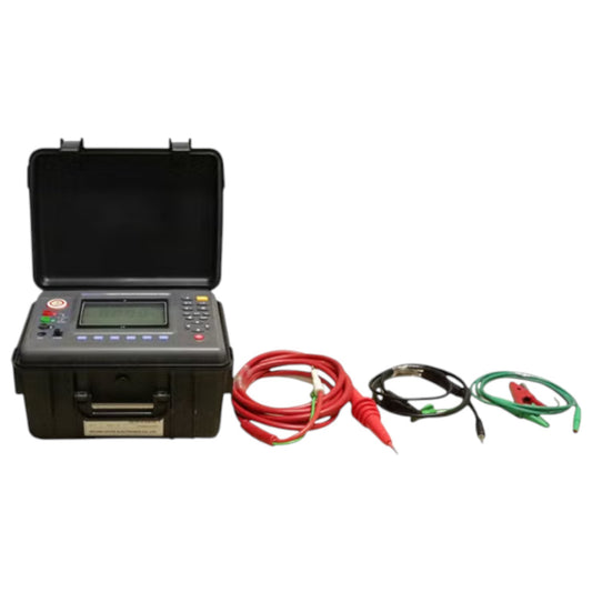 Portable electrical testing device with cables on a white background UNI-T Digital Insulation Tester Rated 10KV UTG-T3630 HV Test Set Resistance Tester Electx Electrical Supply