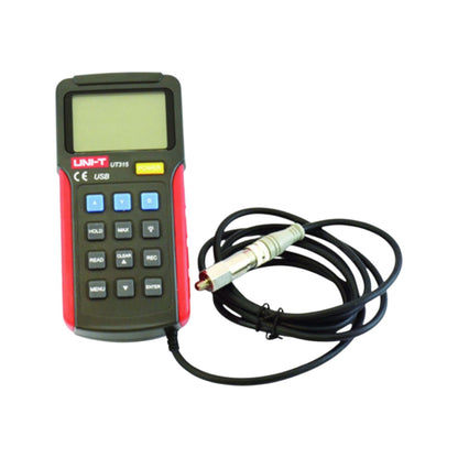 Digital multimeter with a probe on a white background UNI-T Digital Vibration Tester with USB UT-315A Velocity 0.01 to 19.99cm/s Acceleration 0.1 to 199.9 m/s Electx Electrical SUpply