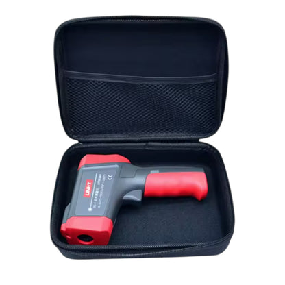 Red and black thermal imaging camera in a black carrying case on a white background UNI-T Infrared Laser Temperature Tester UT303A+ Max 32 to 800 Celsius or 25.6 to 1472 Fahrenheit Infrared Thermometer Electx Electrical SUpply