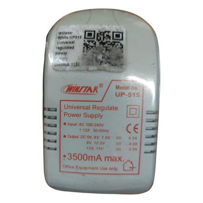 White power supply unit with Winstar branding and specifications on a white background