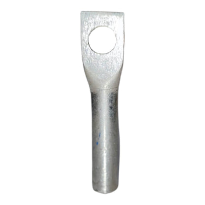Metallic clevis pin on a white background