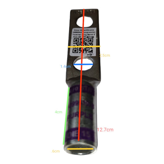 Measurement tool with a QR code label on a white background