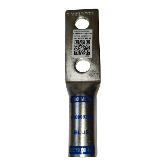 Metal electrical connector with Bovmo branding on a white background
