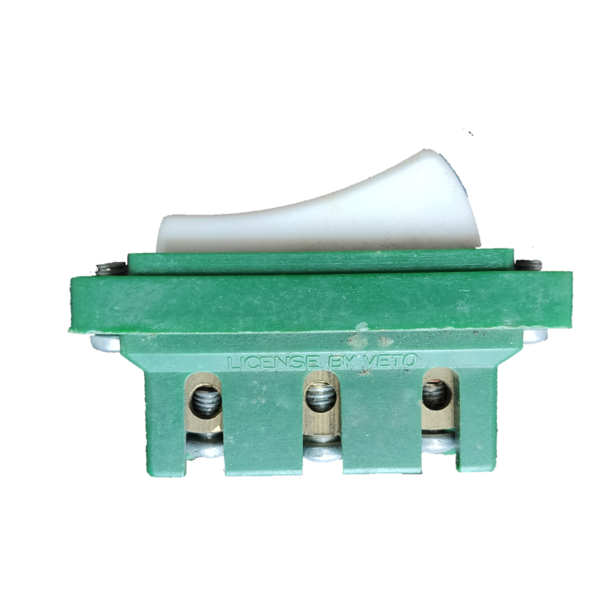 Electx Electrical Supply 3 way switch 10A 250V with green base and white toggle for electrical use