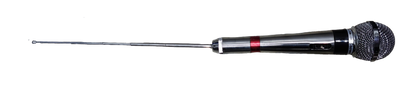Sherman wireless microphone radio frequency input with long antenna for clear audio transmission