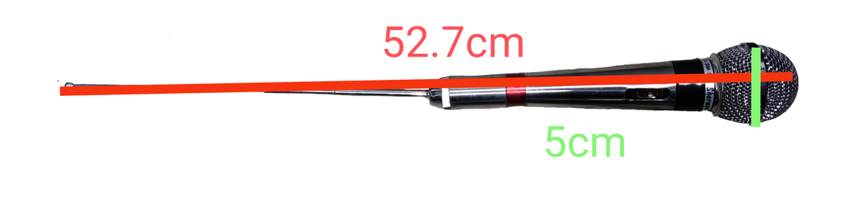 Sherman wireless microphone radio frequency input handheld microphone with extended antenna and mesh head