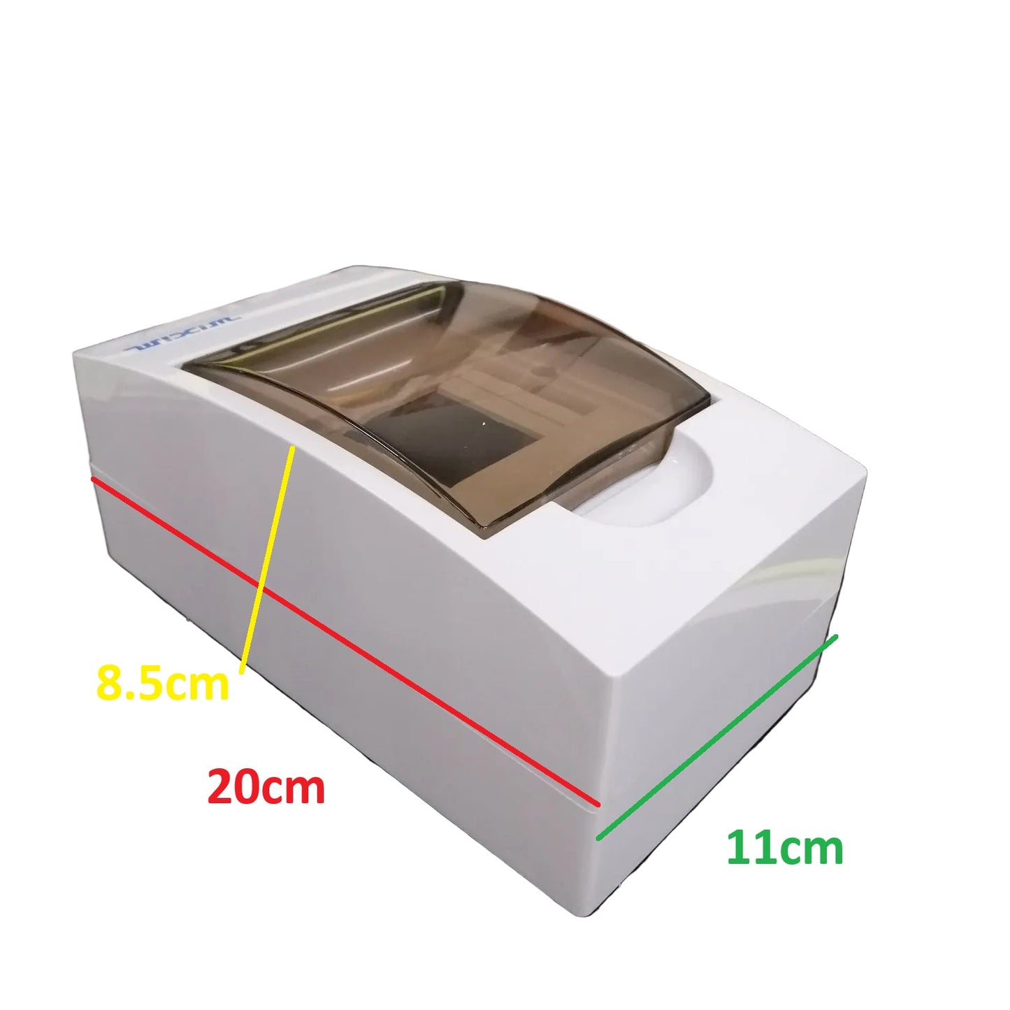 Wixim 2-4 Ways Plastic Distribution Box Surface Type,2-4 Ways Panel Box for Miniature Circuit Breaker