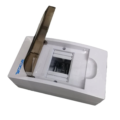 Wixim 2-4 Ways Plastic Distribution Box Surface Type,2-4 Ways Panel Box for Miniature Circuit Breaker