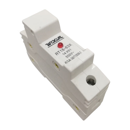 Wixim DIN Rail Fuse Holder for 14X51mm Ceramic Fuse 1 Pole RT18-63X