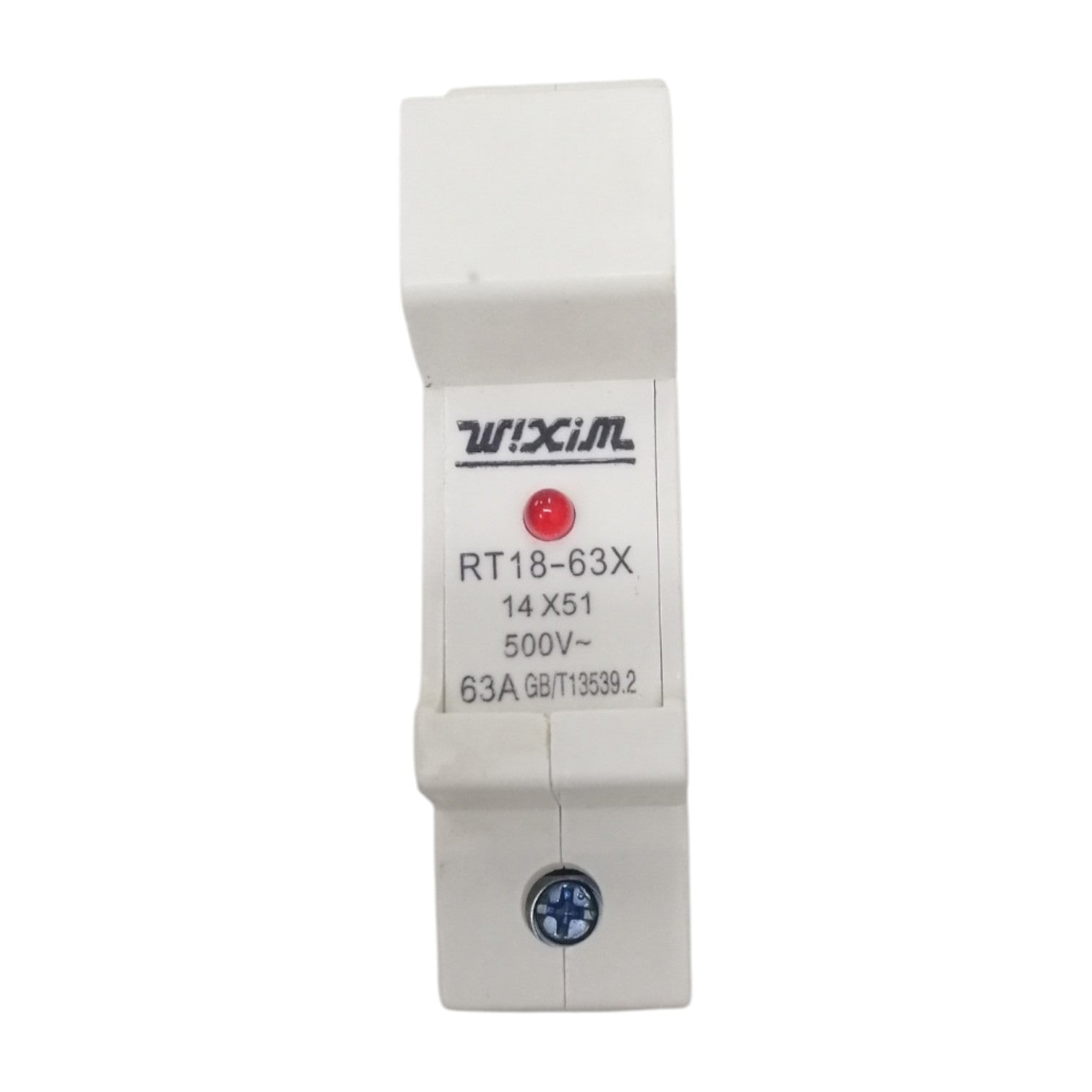 Wixim DIN Rail Fuse Holder for 14X51mm Ceramic Fuse 1 Pole RT18-63X