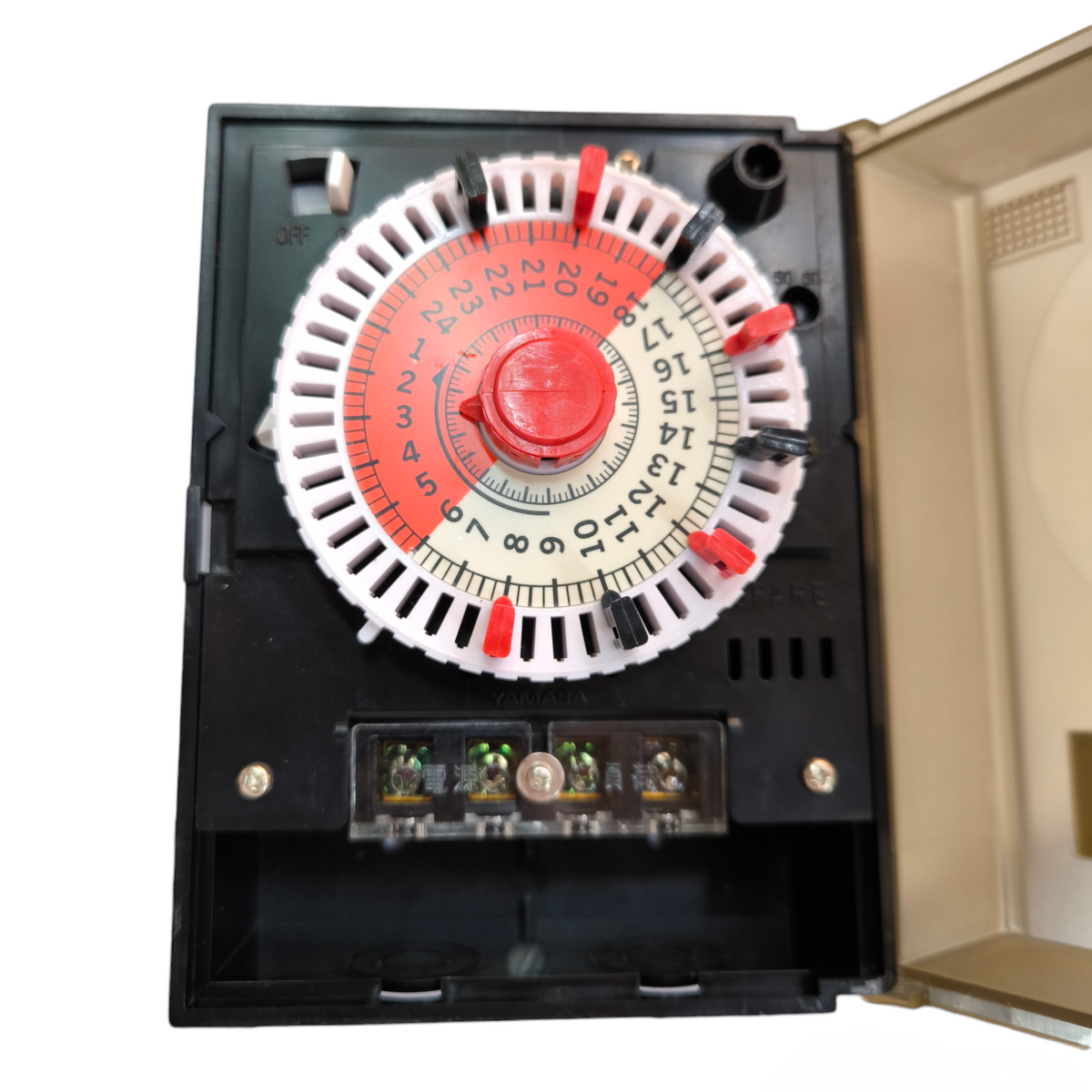 Yamasa 24 Hour Programmable Timer 3A 220V with adjustable dial for scheduling appliances