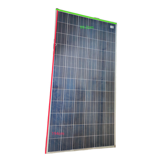 ZwitseRise 100W Solar Panel 1200 x 530 x 35 mm Polycrystalline ZRSP100WB