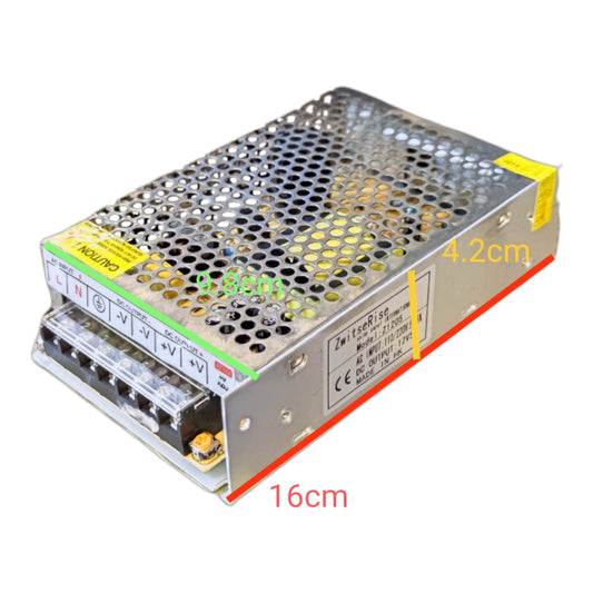ZwitseRise Power Supply 12V 5A Regulated Output Input 220V LED Driver 60W / 60VA CCTV Power Supply Switching Power Supply Z1205