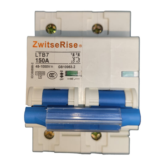Circuit breaker with ZwitseRise branding on a white background